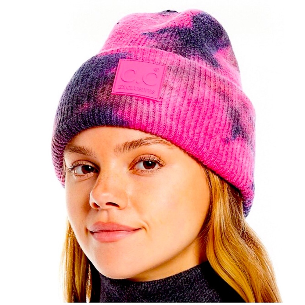 NWOT C.C. Beanie Tie Dye Cuffed Beanie